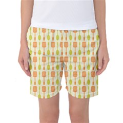 Spatula Spoon Pattern Women s Basketball Shorts by GardenOfOphir