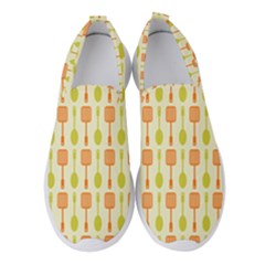 Spatula Spoon Pattern Women s Slip On Sneakers by GardenOfOphir