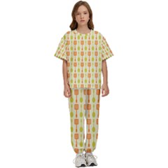 Spatula Spoon Pattern Kids  Tee And Pants Sports Set by GardenOfOphir