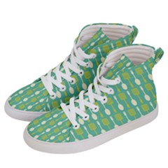 Spatula Spoon Pattern Women s Hi-top Skate Sneakers by GardenOfOphir