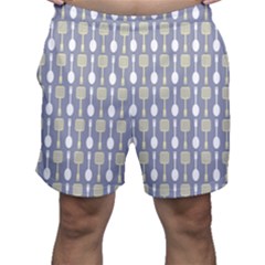 Spatula Spoon Pattern Men s Shorts by GardenOfOphir