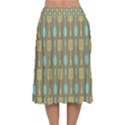 Spatula Spoon Pattern Velvet Flared Midi Skirt View2