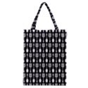 Black And White Spatula Spoon Pattern Classic Tote Bag View1