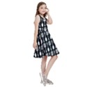 Black And White Spatula Spoon Pattern Kids  Skater Dress View3