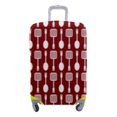 Red And White Kitchen Utensils Pattern Luggage Cover (small)