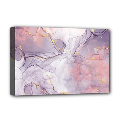 Liquid Marble Deluxe Canvas 18  X 12  (stretched) by BlackRoseStore