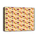 Colorful Ladybug Bess And Flowers Pattern Deluxe Canvas 16  x 12  (Stretched)  View1