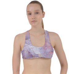 Liquid Marble Criss Cross Racerback Sports Bra by BlackRoseStore