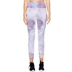 Liquid Marble Pocket Leggings  by BlackRoseStore