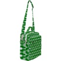 Green And White Kitchen Utensils Pattern Crossbody Day Bag View2