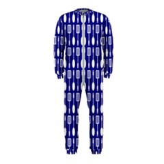 Indigo Spatula Spoon Pattern Onepiece Jumpsuit (kids) by GardenOfOphir