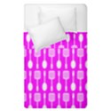 Purple Spatula Spoon Pattern Duvet Cover Double Side (Single Size) View2