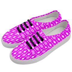 Purple Spatula Spoon Pattern Women s Classic Low Top Sneakers