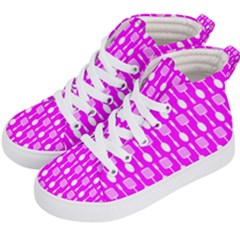 Purple Spatula Spoon Pattern Kids  Hi-Top Skate Sneakers