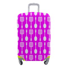 Purple Spatula Spoon Pattern Luggage Cover (Small)