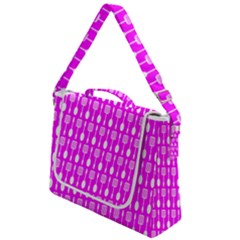 Purple Spatula Spoon Pattern Box Up Messenger Bag