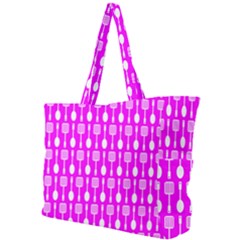 Purple Spatula Spoon Pattern Simple Shoulder Bag