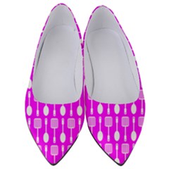 Purple Spatula Spoon Pattern Women s Low Heels