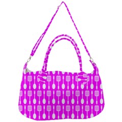 Purple Spatula Spoon Pattern Removal Strap Handbag