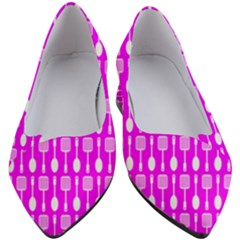 Purple Spatula Spoon Pattern Women s Block Heels 