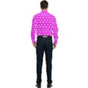 Purple Spatula Spoon Pattern Men s Long Sleeve Pocket Shirt  View2