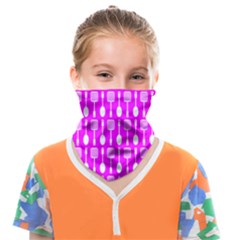 Purple Spatula Spoon Pattern Face Covering Bandana (Kids)
