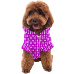 Purple Spatula Spoon Pattern Dog Coat