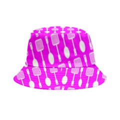 Purple Spatula Spoon Pattern Bucket Hat