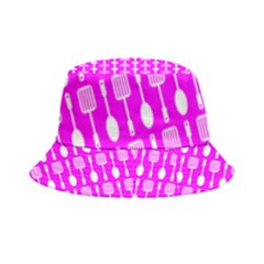 Purple Spatula Spoon Pattern Inside Out Bucket Hat