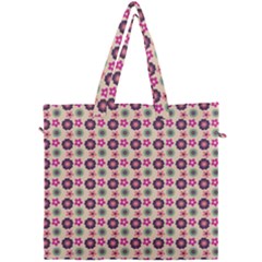 Cute Floral Pattern Canvas Travel Bag by GardenOfOphir