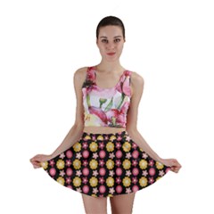 Cute Floral Pattern Mini Skirt by GardenOfOphir