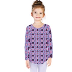 Cute Floral Pattern Kids  Long Sleeve Tee