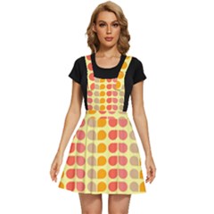 Colorful Leaf Pattern Apron Dress