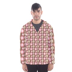 Cute Floral Pattern Men s Hooded Windbreaker by GardenOfOphir