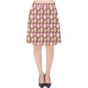 Cute Floral Pattern Velvet High Waist Skirt View1