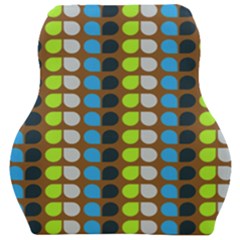 Colorful Leaf Pattern Car Seat Velour Cushion  by GardenOfOphir