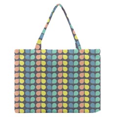 Colorful Leaf Pattern Zipper Medium Tote Bag by GardenOfOphir