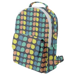 Colorful Leaf Pattern Flap Pocket Backpack (small) by GardenOfOphir