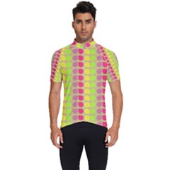 Colorful Leaf Pattern Men s Short Sleeve Cycling Jersey by GardenOfOphir