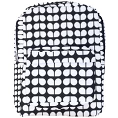 Black And White Leaf Pattern Full Print Backpack by GardenOfOphir