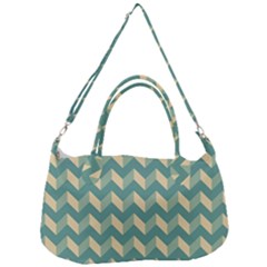 Modern Retro Chevron Patchwork Pattern Removal Strap Handbag by GardenOfOphir