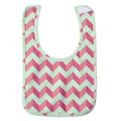 Modern Retro Chevron Patchwork Pattern Baby Bib by GardenOfOphir