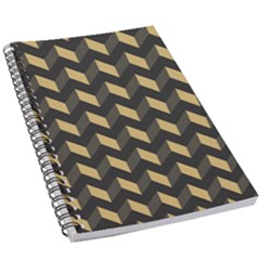 Modern Retro Chevron Patchwork Pattern 5 5  X 8 5  Notebook by GardenOfOphir