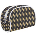 Modern Retro Chevron Patchwork Pattern Make Up Case (Large) View1