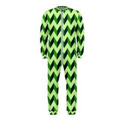 Modern Retro Chevron Patchwork Pattern Onepiece Jumpsuit (kids) by GardenOfOphir