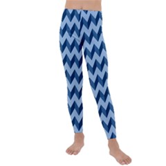 Modern Retro Chevron Patchwork Pattern Kids  Lightweight Velour Leggings