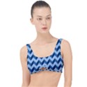 Modern Retro Chevron Patchwork Pattern The Little Details Bikini Top View1