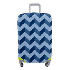 Modern Retro Chevron Patchwork Pattern Luggage Cover (small) by GardenOfOphir