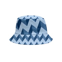 Modern Retro Chevron Patchwork Pattern Bucket Hat (kids) by GardenOfOphir