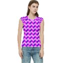 Modern Retro Chevron Patchwork Pattern Women s Raglan Cap Sleeve Tee View1